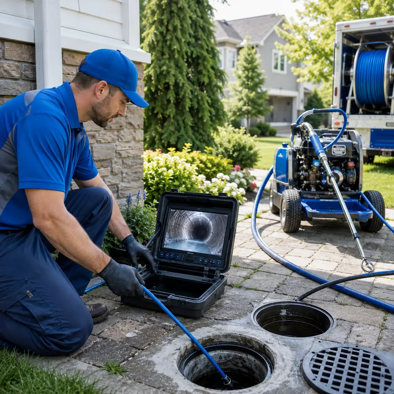 Outdoor drain cleaning professionals serving Eaton Rapids, MI